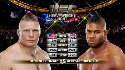 UFC 2010s : UFC 141: Brock Lesnar vs. Alistair Overeem'