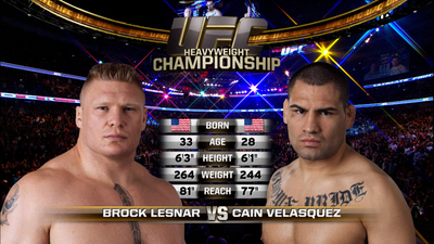 UFC 2010s : UFC 121: Brock Lesnar vs. Cain Velasquez'