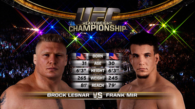 UFC 2000s : UFC 100: Brock Lesnar vs. Frank Mir'