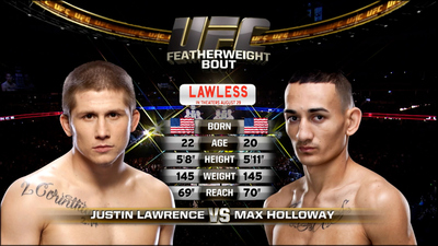 UFC 2010s : UFC 150: Justin Lawrence vs. Max Holloway'