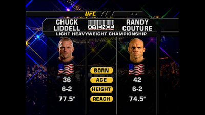 UFC 2000s : UFC 57: Chuck Liddell vs. Randy Couture'
