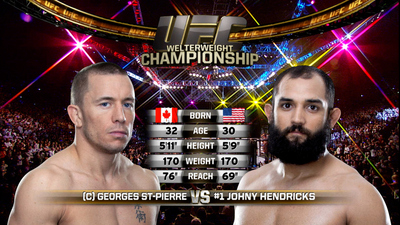 UFC 2010s : UFC 167: Georges St-Pierre vs. Johny Hendricks'