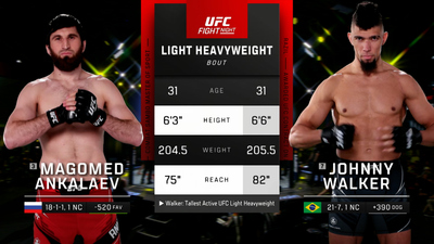 UFC Fight Night : Magomed Ankalaev vs. Johnny Walker'