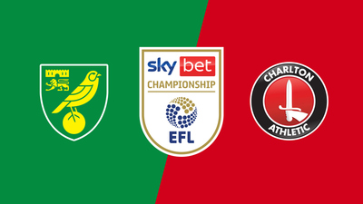 English Football League : Norwich City vs. Charlton Athletic'
