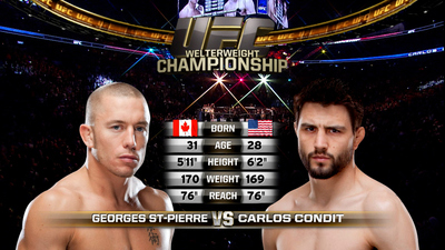 UFC 2010s : UFC 154: St-Pierre vs. Condit Event Recap'