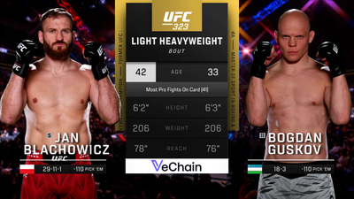 UFC : 323: Blachowicz vs. Guskov Main Card'