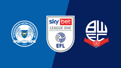English Football League : Peterborough United vs. Bolton Wanderers'