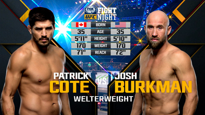 UFC Fight Night : Patrick Cote vs. Joshua Burkman'