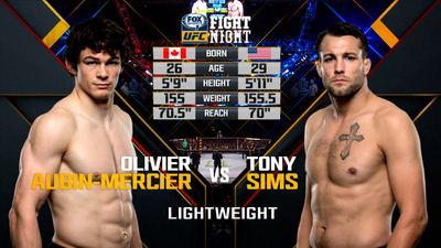 UFC Fight Night : Olivier Aubin-Mercier vs. Tony Sims'