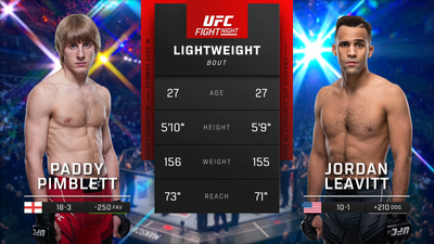 UFC Fight Night : Paddy Pimblett vs. Jordan Leavitt'