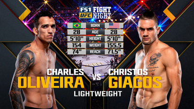 UFC Fight Night : Charles Oliveira vs. Christos Giagos'
