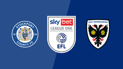 English Football League : Stockport County vs. AFC Wimbledon'