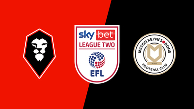 English Football League : Salford City vs. Milton Keynes Dons'