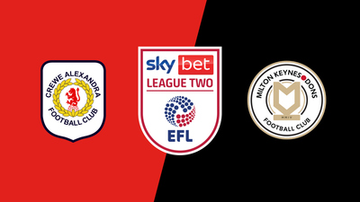 English Football League : Crewe Alexandra vs. Milton Keynes Dons'