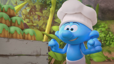 The Smurfs : Smurfalicious Cat Food/Waffle Thief'