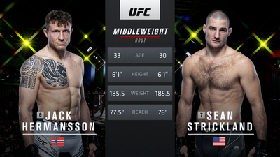 UFC Fight Night : Jack Hermansson vs. Sean Strickland'