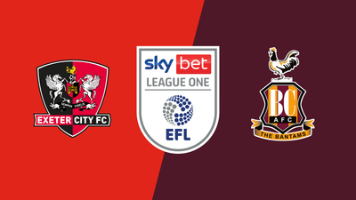 English Football League : Exeter City vs. Bradford City'