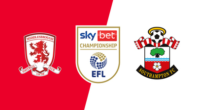 English Football League : Middlesbrough vs. Southampton'