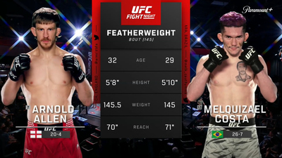 UFC Fight Night (Português) : Arnold Allen x Melquizael Costa (UFC Fight Night: Allen x Costa - Main) (Português)'
