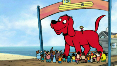 clifford the big red dog dress Embroidered Large Red Dog and Friend Corduroy Girl Dress with Undershirt