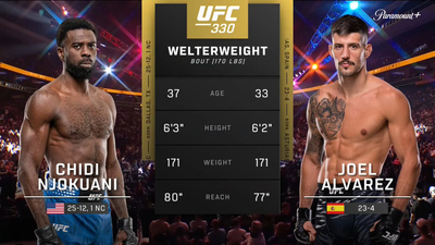UFC : Joel Alvarez vs. Chidi Njokuani (UFC 330: Makhachev vs. Machado Garry - Prelims)'