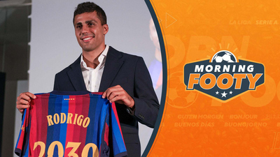 CBS Sports Golazo Network : Wednesday Morning Footy: Rodri SIGNS With Barcelona, West Brom Captain George Campbell INTERVIEW (8/19)'
