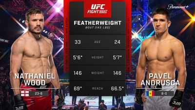 UFC Fight Night : Nathaniel Wood vs. Pavel Andrusca (UFC Fight Night: Hooker vs. Parnasse - Prelims)'