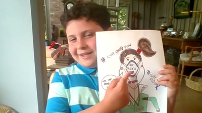 CBS This Morning - 8-year-old artist raises money for PPE