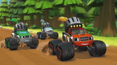 Watch Blaze and the Monster Machines Season 2 Episode 6: Knight Riders ...
