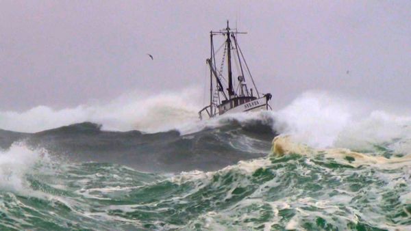 Coast Guard Cape Disappointment Pacific Northwest - Heavy Weather and Huge Seas