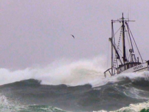 Coast Guard Cape Disappointment Pacific Northwest - Heavy Weather and Huge Seas
