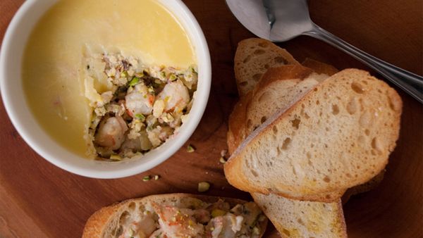 A is for Apple - Prawns and Pistachios
