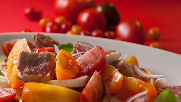 A is for Apple - Tuna and Tomatoes