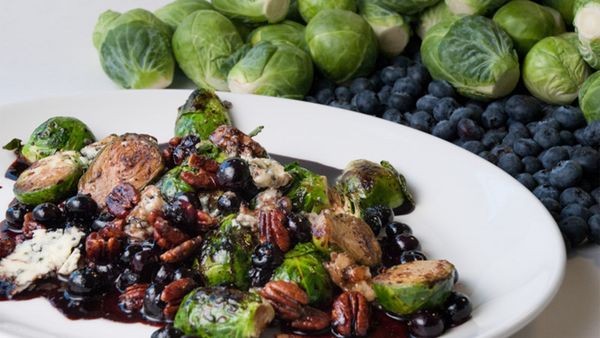A is for Apple - Brussels Sprouts and Blueberries