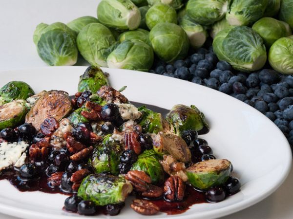 A is for Apple - Brussels Sprouts and Blueberries