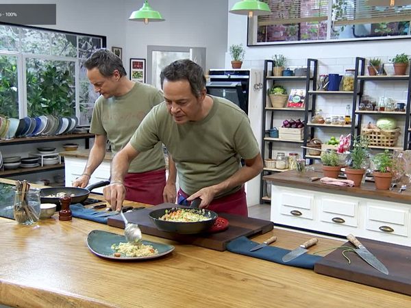 Torres en la cocina - Cuscús Con Verduras y Pulpo, Crema de Plátano y Canela