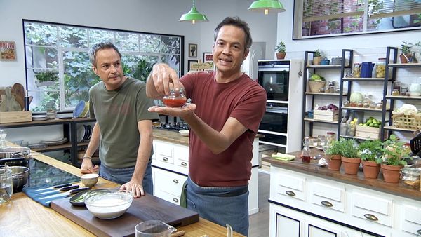 Torres en la cocina - Tempura de Verduras, Pargo a la Bilbaína, Naranja con Granada