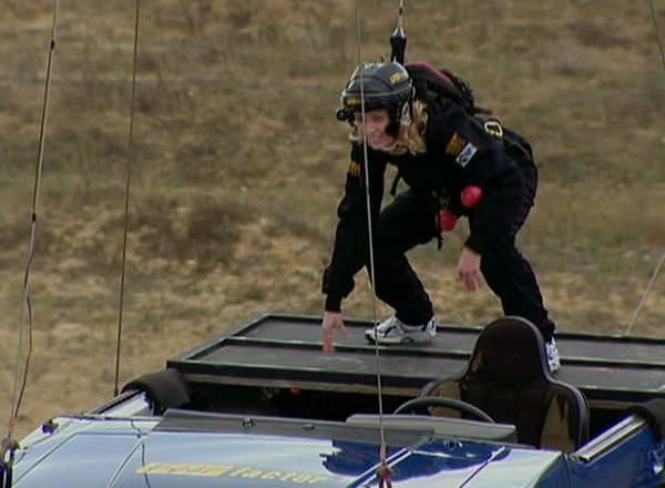 Fear Factor - A Car Crane Collision,Spider Dive