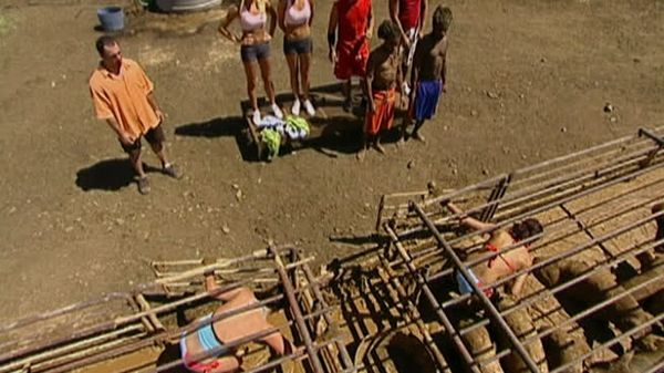 Fear Factor - Pig Pen, Rotisserie Chicken In A Basket, Tractor Pull and Escape