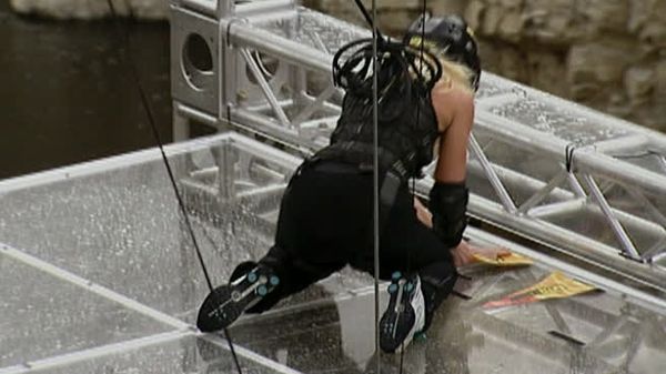 Fear Factor - Heli Crawl and Rope Slide,Suspended Floor Drop,Intestine Chew, Milk and Drink,Mini Motorcycle Plank