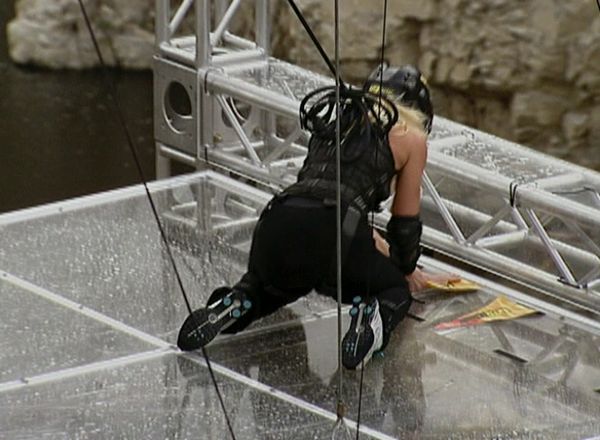 Fear Factor - Heli Crawl and Rope Slide,Suspended Floor Drop,Intestine Chew, Milk and Drink,Mini Motorcycle Plank