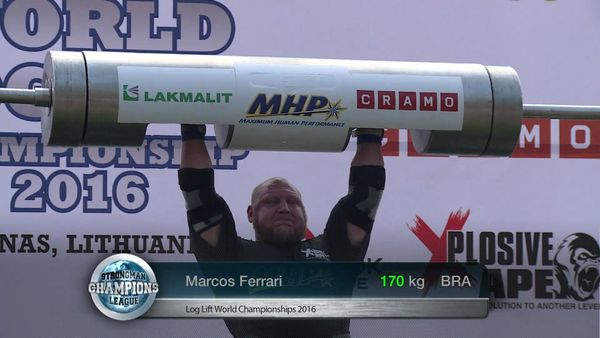 Strongman Champions League - SCL Log lift World championship Lithuania