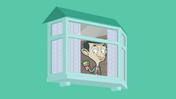 Mr Bean Animated - Pintura Bean