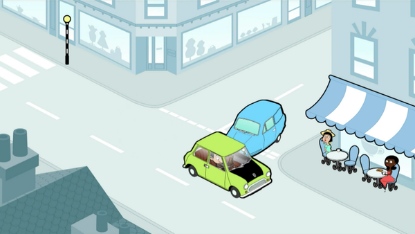 Mr Bean Animated - La guerra de los autos