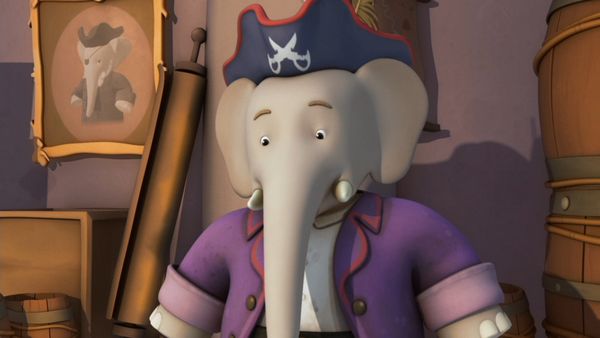 Babar y Las Aventuras de Badou - Babar el Pirata / Rayas contra Escamas