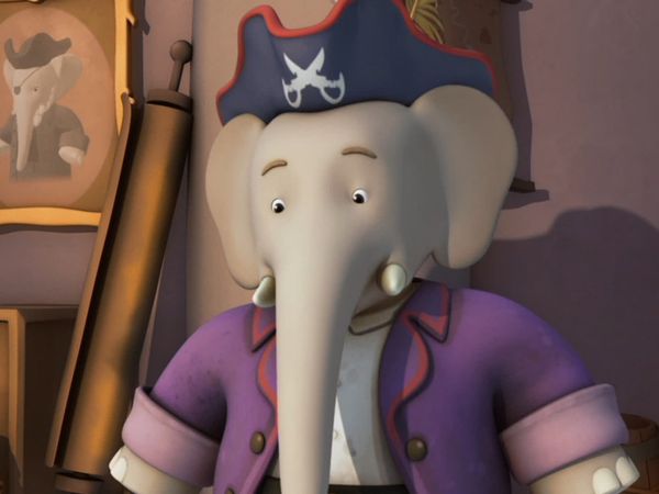 Babar y Las Aventuras de Badou - Babar el Pirata / Rayas contra Escamas