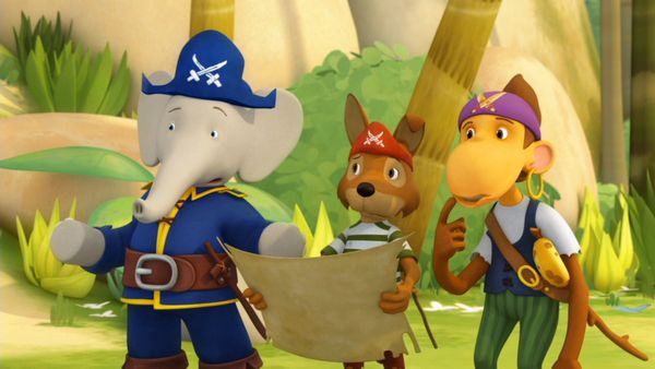Babar y Las Aventuras de Badou - Rescatadores, ya, ya, ya / El Gran Tesoro de Trompanegra