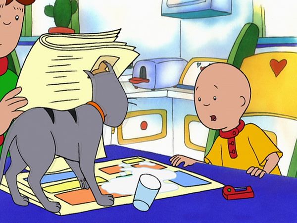 Caillou - Las tiras cómicas // El escondite // Las nubes de Caillou // Caillou hace el aseo