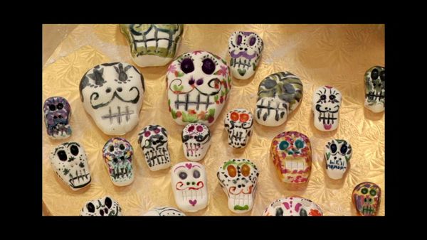 Amazing Wedding Cakes - Day of the Dead Wedding Cake, Champagne Wedding Cake, Surprise Engagement Cake