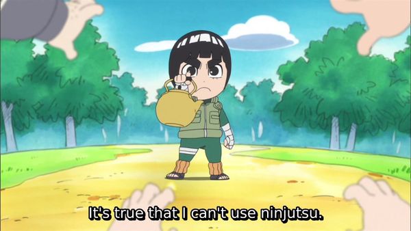 Naruto Spin-Off: Rock Lee & His Ninja Pals - Rock Lee is a Ninja Who Can't Use Ninjutsu / Rock Lee's Rival is Naruto